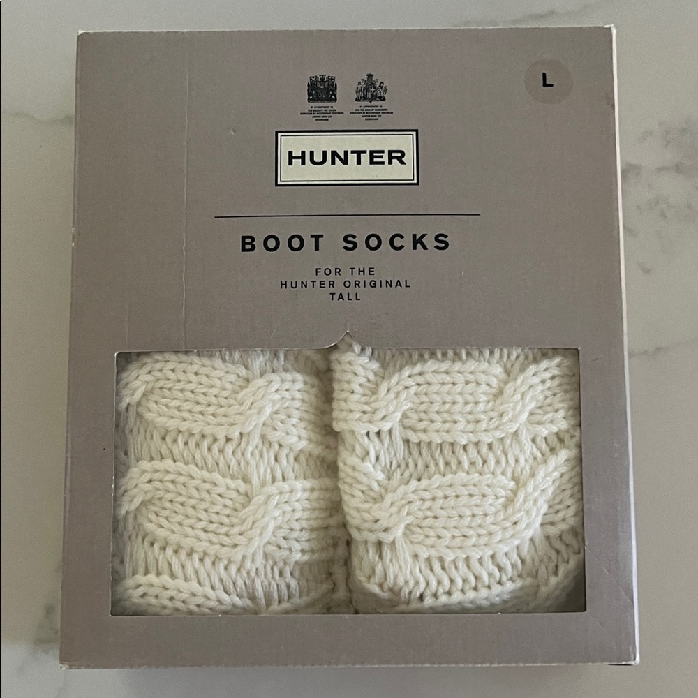 Hunter Cream Boot Socks for Men